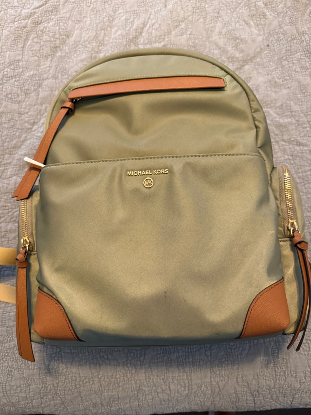 Michael Kors MK Backpack Shoulder Bag Olive Green